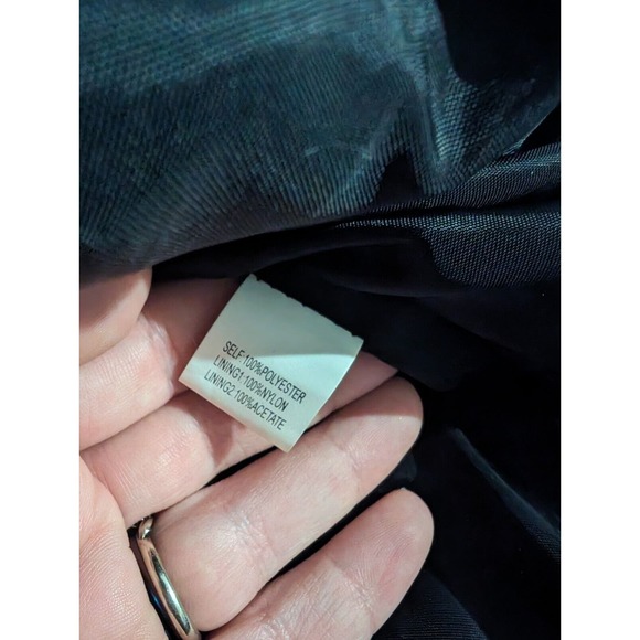 Kay Unger size 2 dress emerald green floral design - Picture 9 of 10